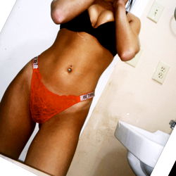 Confident Mom Showcasing Her Abs