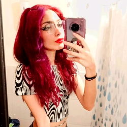 Vividly Colored Hair in a Bold, Stylish Look