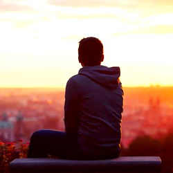 Contemplative Sunset