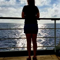 Enjoying a Cruise at Sunset