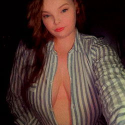 OnlyFans Model Marie in a Striped Shirt