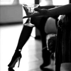 Elegant Model in Cocktail Dress