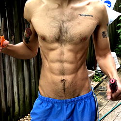 Fit and Toned Shirtless Model