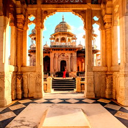 Indian Palace Entrance with Islamic Architecture