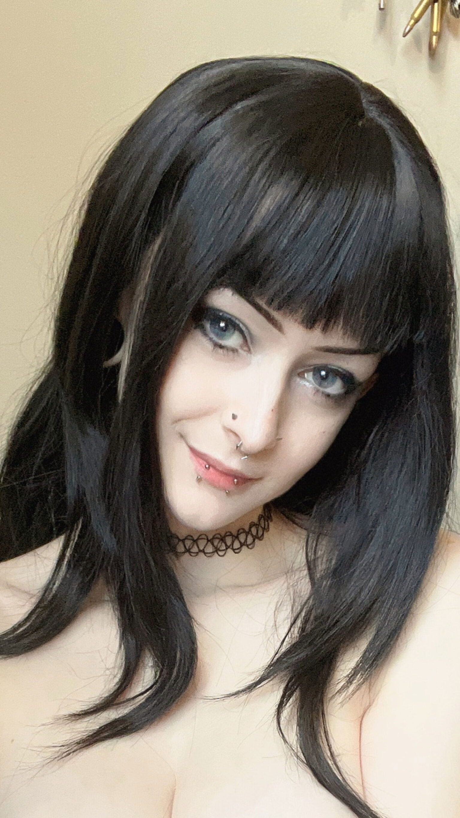 Blue #1 big titty goth gf on OF🦇 photo