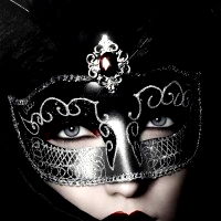 Mysterious Lady in a Masquerade Mask