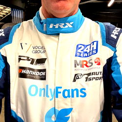 OnlyFans model Alex Vogel with racing attire