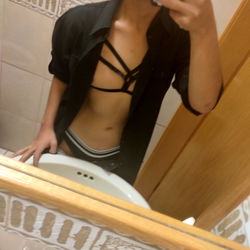 Trendy Onlyfans Model in a Bikini Top Sharing Selfie