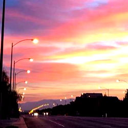 Vivid Sunset at the City's Edge