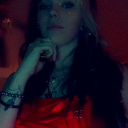 OnlyFans Model in Red Lingerie,