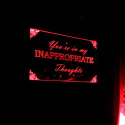 Inappropriate Thoughts Sign - Onlyfans