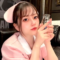 Cute anime style model posing for selfie