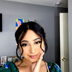 Smiling Woman Posing for a Selfie