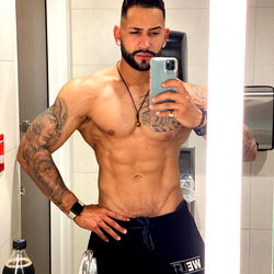 Fit and Athletic Model Ramsys in the Gym