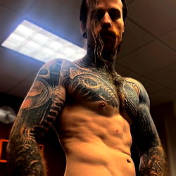 Arlo Astra: A Tattooed Muscle Model from Past the Exosphere