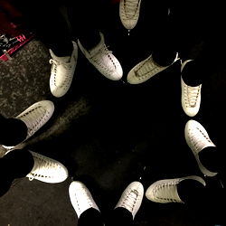 Abigail's Group Photo with Skateboards