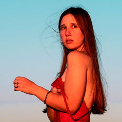 Artistic Photoshoot of Lucila Baldoni with Dynamic Color