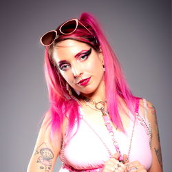 Vivid and Colorful Fashion Model