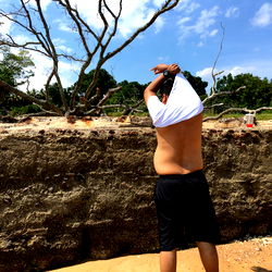A Model in a Beach Setting