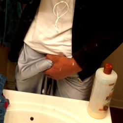 Mandingo Model in Bathroom Mirror