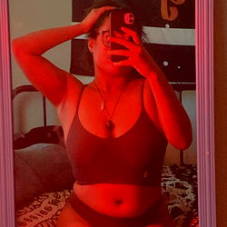 OnlyFans Model in a Mirror Reflection