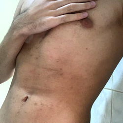 Andrew, An OnlyFans Model in a Bathroom Mirror