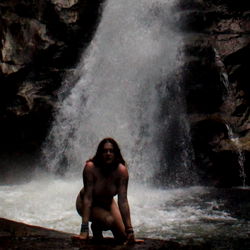 Maxine, Nude at Waterfall with Exotic Beauty