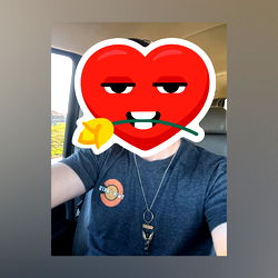 Person with a Heart Emoji Mask
