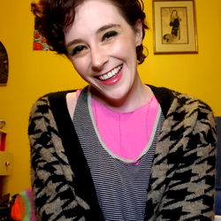 Anne Corrigible Posing for a Selfie