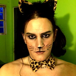Striped Cat Costume - Female OnlyFans Creator
