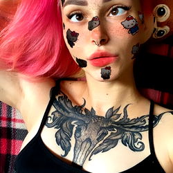 Amanita Ridley: Onlyfans Model, Face Tattoos, Black Ink