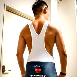 Fans Model in Tank Top and Track Shorts