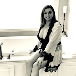 Female Model in Bathrobe at Spa