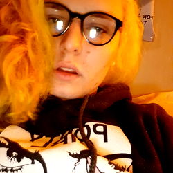 A woman in a cozy room