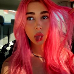 Ally Dawn: Pink Hair, Tongue-out Style