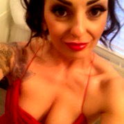 OnlyFans Model Ange_F in a Red Dress
