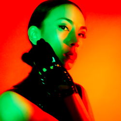 Lucy Sweetkill: Artistic Model in Red and Green Lights