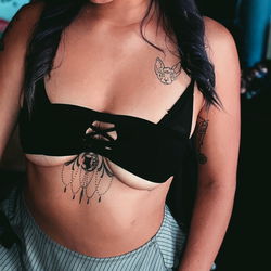 Ana Leigh, OnlyFans Model, Tattooed in Black and White