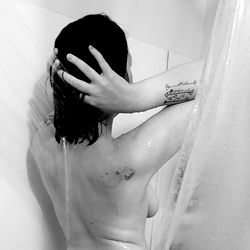 Tasteful Nude Photograph of a Man in a Shower