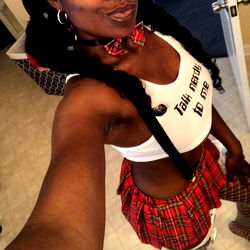 Ambrosia in School Girl Cosplay