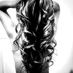 Sensual Model with Voluminous Hair