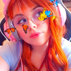 A Swedish Gamer with Vivid Hair and Colorful Earphones