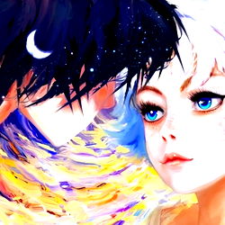 Digital Art of Anime Character