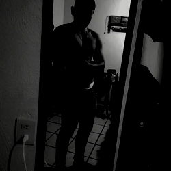 Nexz in a Bathroom Mirror, Michoacán, México