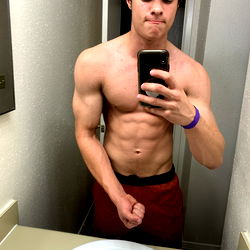 Adam's Muscular Physique on Display