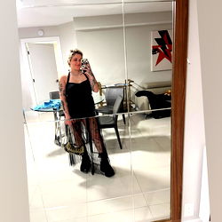 Model Photoshoot with Babygirl in a Black Dress