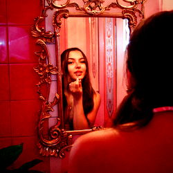 Onlyfans Model Lucy Goose in Front of a Mirror