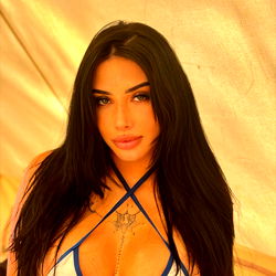 Bikini Model in American Flag Bikini