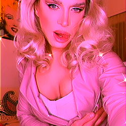 A Female Model in a Tgirl Pose