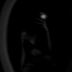 Dark and Mystical Selfie in Mirror